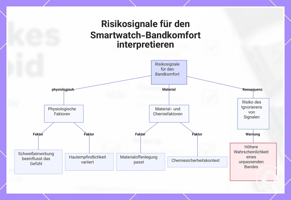Risikosignale für den Smartwatch-Bandkomfort interpretieren