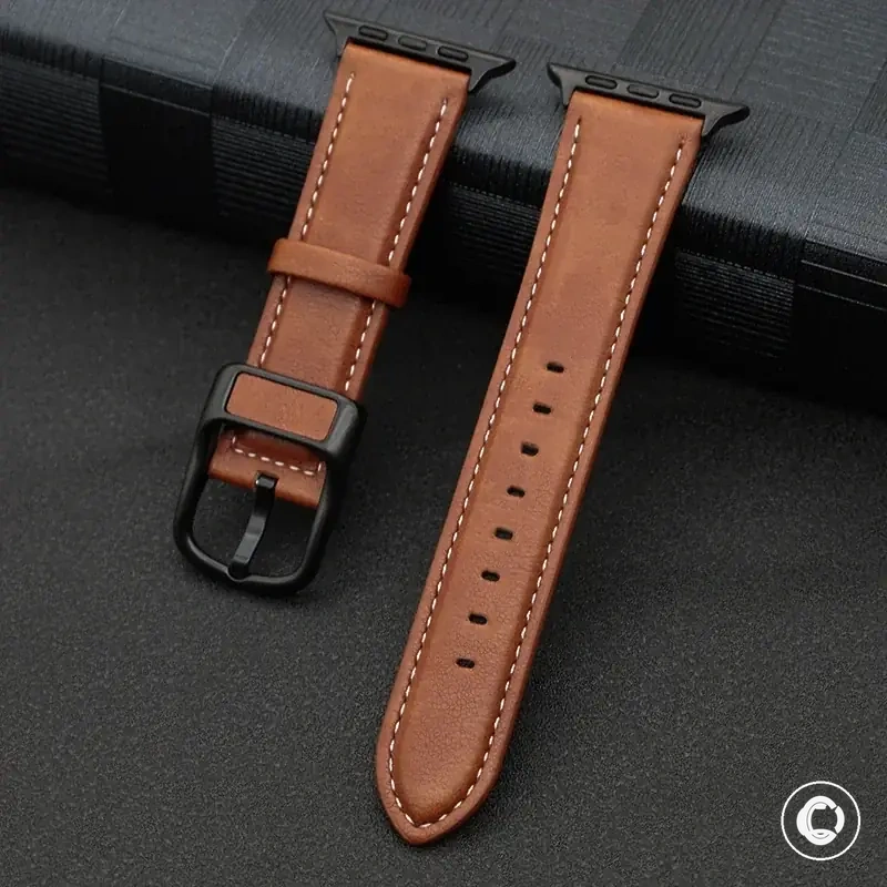 PU leather strap for Apple Watch series and Ultra sizes