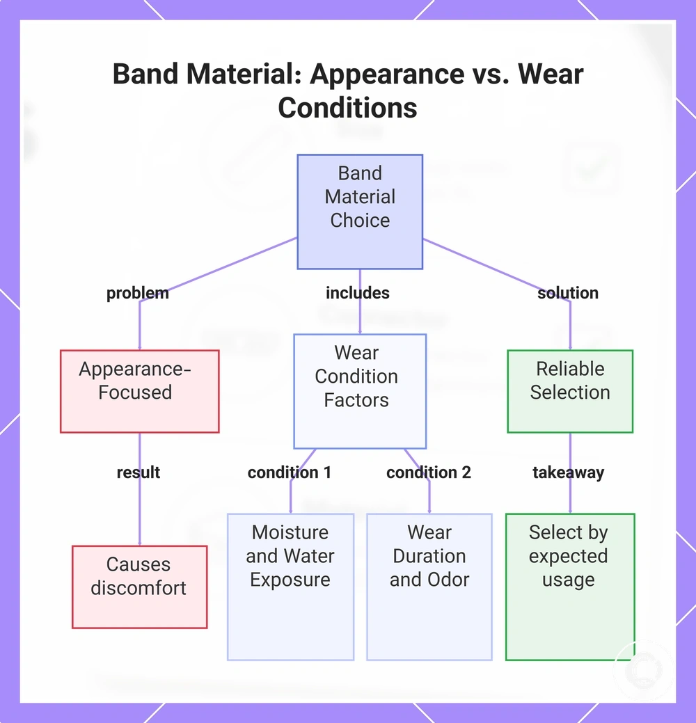 Band Material: Appearance vs. Wear Conditions