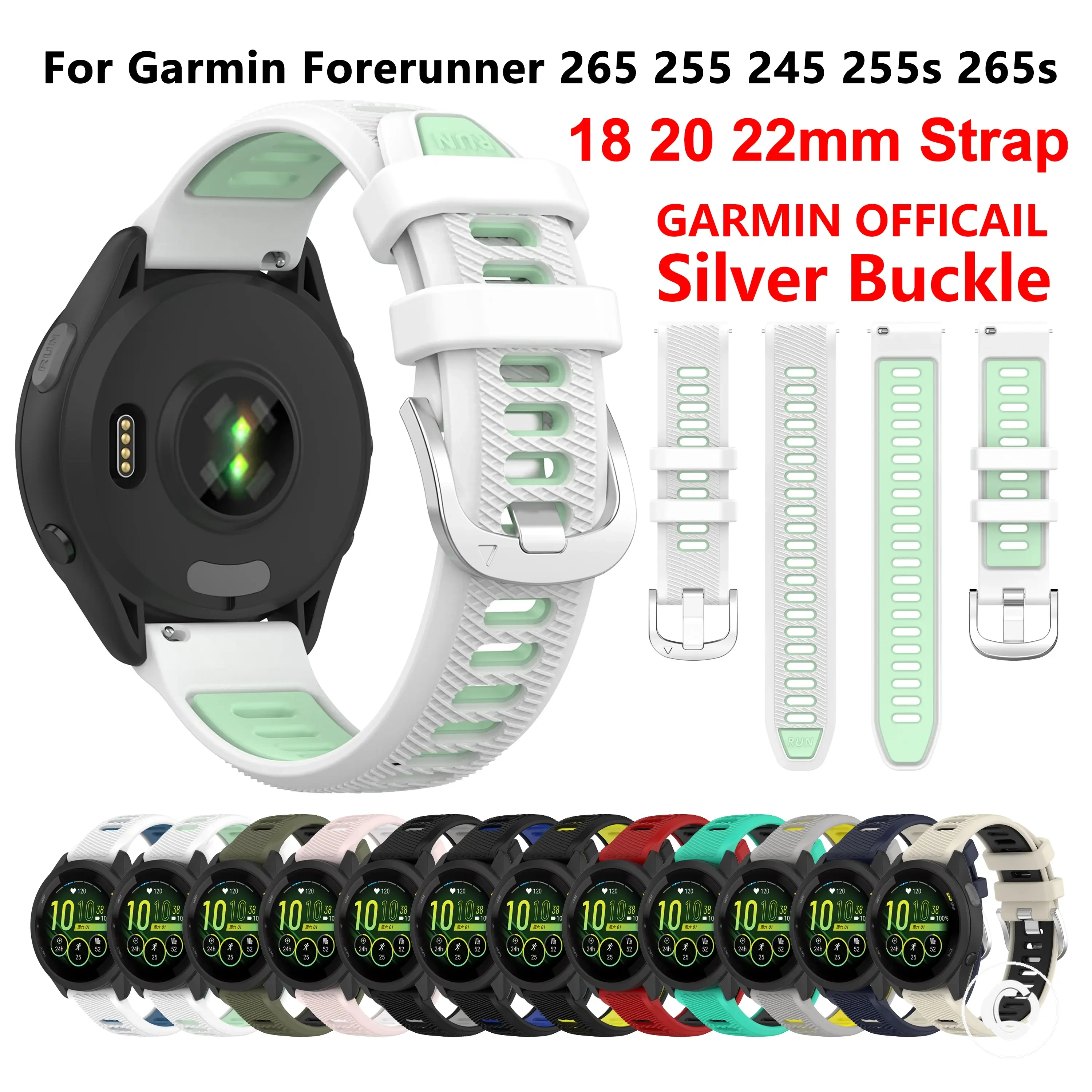 Bracelet de remplacement pour modèles Garmin Forerunner, Venu et Vivoactive
