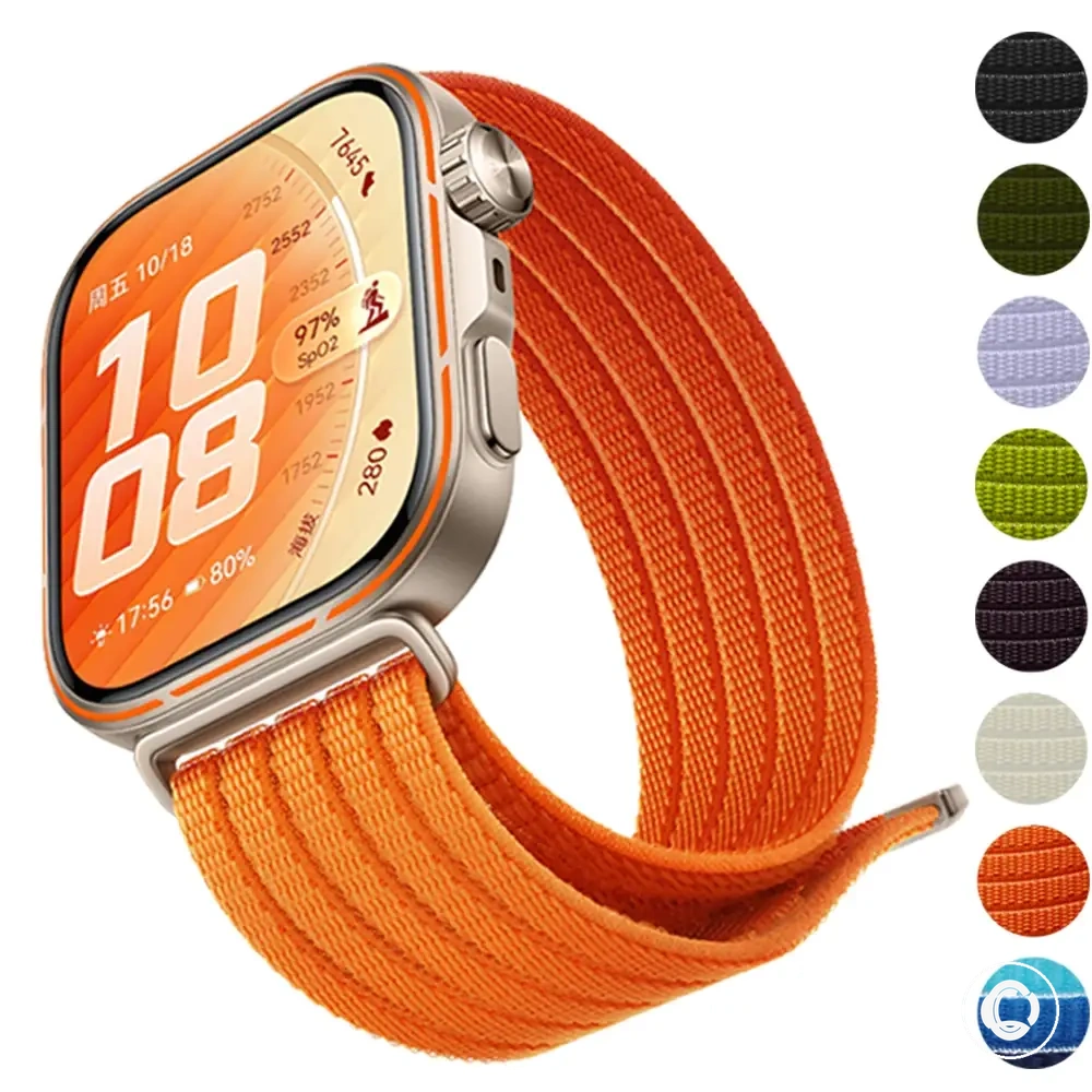 Bracelet boucle en nylon respirant pour modèles Huawei Watch Fit