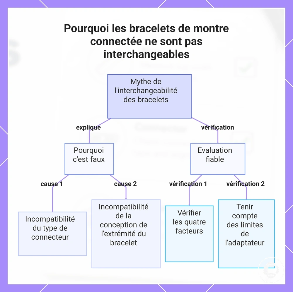 Pourquoi les bracelets de montre connectée ne sont pas interchangeables