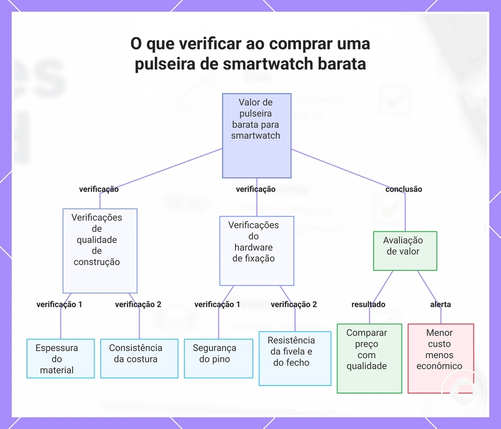 O que verificar ao comprar uma pulseira de smartwatch barata