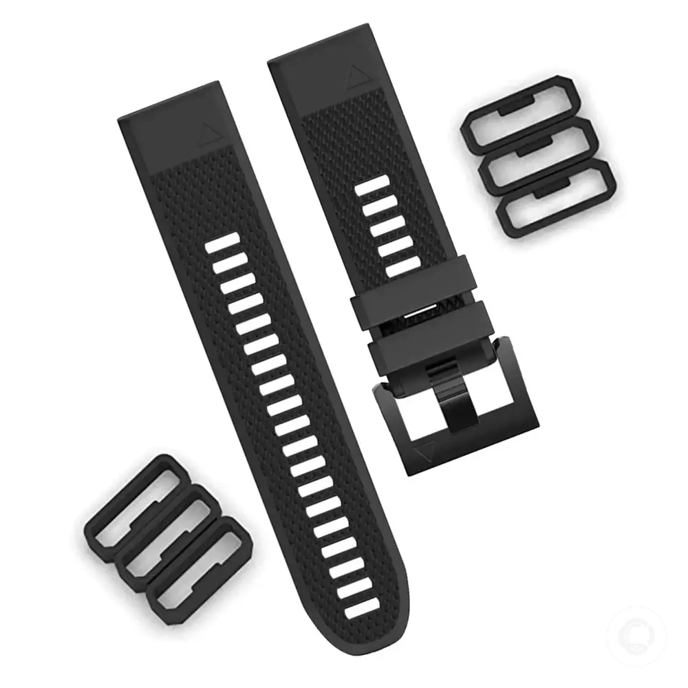 Garmin Forerunner ve Fenix saat kayışları için silikon tutucu halka